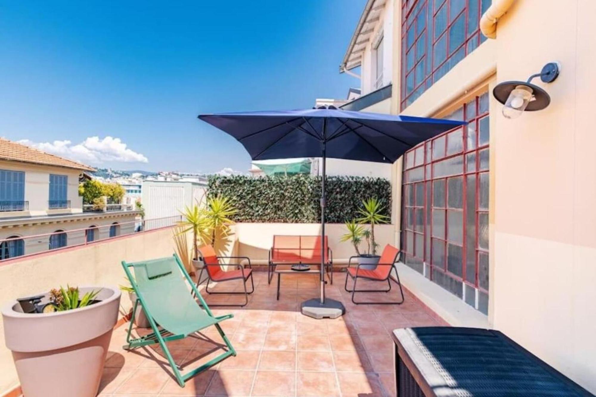 Lamartine - Studio W Terrace And Ac Very Central Nizza Exterior foto
